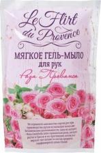 Мыло Le Flirt Du Provence Гель-мыло для рук Роза Прованса дой-пак 500 мл