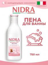 Молочко для ванны и душа Nidra Пена-молочко для ванны деликатное с миндальным молоком, 750 мл