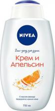 Гель для душа Nivea Гель-уход для душа "Крем Апельсин", 750 мл