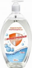 Мыло Organic Beauty Мыло жидкое Ультразащита 3в1 с антибактериальным эффектом, 500 мл
