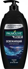 Гель для душа Palmolive Men Гель для душа и шампунь 3 в 1 "Северный Океан", освежающий, мужской, 750 мл