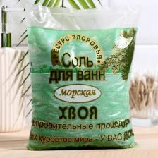 Соль для ванн Ресурс Здоровья Соль для ванн морская, хвоя, 1 кг