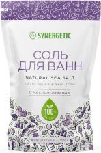 Соль для ванн Synergetic Соль для ванн с маслом лаванды 1 кг