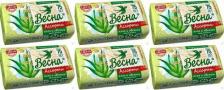 Мыло Весна Туалетное мыло, Алоэ и овсяное молочко 140 г 7752706