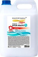 Мыло Золотой идеал Мыло-крем жидкое с антибактериальным эффектом, 5 л, Deluxe "Нейтральное", перламутровое