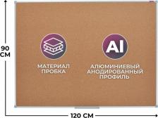 Доска для презентаций Attache Доска пробковая 90х120 см Iron