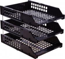 Другие канцтовары Brauberg Лотки горизонтальные для бумаг КОМПЛЕКТ 3 шт 4606224368795