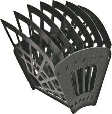 Другие канцтовары Стамм Лоток для бумаг "Эконом", 7-ми секционный, 6 отделений, черный, ЛТ418