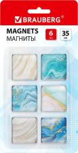 Другое оборудование для проекторов, панелей, экранов, досок Brauberg Магниты 272512, комплект 6 шт