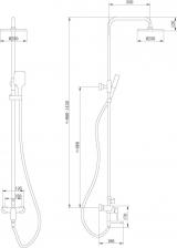 Душевой гарнитур Abber AF8016N