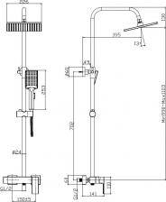 Душевой гарнитур Rush TR3635-40