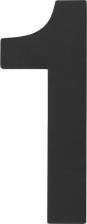 Дверная цифра Fuaro Цифра самоклеящаяся 1 SS304 50х30 мм черная