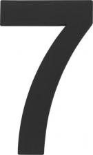 Дверная цифра Fuaro Цифра самоклеящаяся 7 SS304 50х30 мм черная