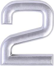 Дверная цифра Larvij Цифра дверная, самоклеящаяся 2 серебро