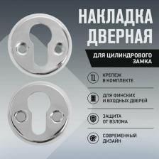 Дверная накладка Аллюр Накладка для цилиндрового механизма для финских дверей 016PZ-50 CP