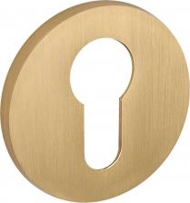 Дверная накладка Puerto Накладка на замок Slim 50x50 мм цвет матовый золотой