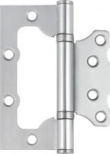 Дверная петля Edson Петля дверная универсальная без врезки EDS-BUT 100X70X2.5 мм сталь цвет матовый хром