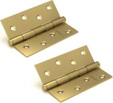 Дверная петля Fuaro Петля дверная стальная универсальная 2BB 100x75x2,5 SB (мат. золото)