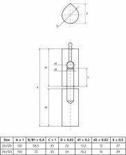 Дверная петля Palladium Приварная петля УТ-00000772