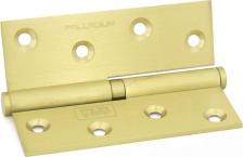 Дверная петля Palladium Съемная врезная петля 100 мм для левых деревянных дверей. Отлита из чистейшей латуни с оптимальным % меди в составе. Отсюда качественная геометрия и