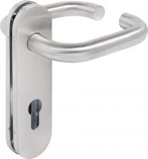 Дверная ручка Булат РФ 72.09НС AISI 304 INOX нержавеющая сталь д/противопожар. замков Ручка на планке (24) zm_14865