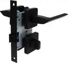 Дверная ручка Edson Дверные ручки WC13Q1, с запиранием, цвет черный