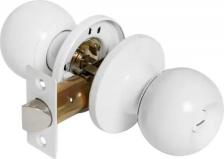 Дверная ручка Фабрика замков Ручка-кноб 6073, фиксатор, цвет белый