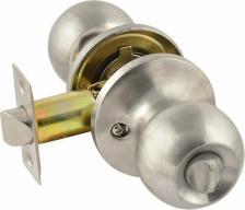 Дверная ручка Нора-М Ручка-защелка ЗШ-Э-03, поворотная, межкомнатная, фиксатор, цвет нержавеющая сталь