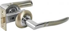 Дверная ручка Punto Комплект ручек с защелкой без запирания LM/A SET45R. TL54. JET/HD SN/CP-3 матовый никель/хром