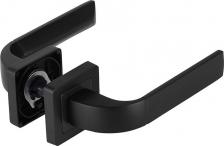 Дверная ручка Punto Ручка дверная Orion квадратная розетка черная