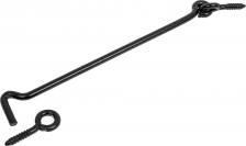 Дверная защелка Amig Крючок 7-250 черный, 1 шт. 14193