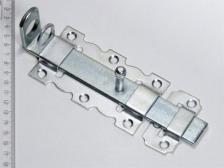 Дверная защелка Starfix Задвижка дверная 110 мм с проушиной, черн.мат. (SMP-75894-1)