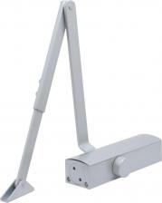 Дверной доводчик Булат Доводчик дверной морозостойки с регулировкой скорости и доводки PROFI ДД 802/3 А-S серебро