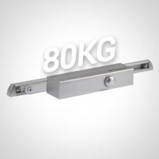 Дверной доводчик Нора-М Доводчик дверной со скользящей тягой 830 Slider, от 25 до 80 кг - Серебро
