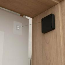 Дверной доводчик Tundra Доводчик дверной, до 20 кг, цвет черный, натяжение 500 гр, длина троса 100