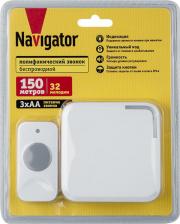 Дверной звонок Navigator Звонок электрический 95 217 NDB-D-DC10-B-WН, цена за 1 шт