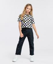 Джинсы для девочки Button Blue Джинсы детские 223BBGJC63040800, черный, 146