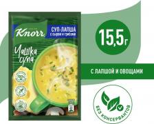 Еда быстрого приготовления Knorr Чашка супа "Суп-лапша с сыром и грибами", 15,5гр