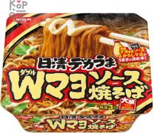 Еда быстрого приготовления Nissin Лапша Якисоба, с курицей, овощным соусом и майонезом, быстрого приготовления, 153 г