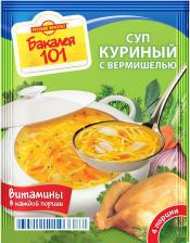 Еда быстрого приготовления Русский продукт Суп куриный с вермишелью 60г