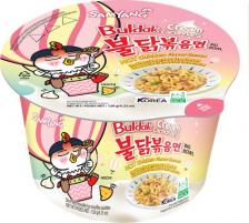 Еда быстрого приготовления Samyang Лапша быстрого приготовления Острая курица с соусом сливочная карбонара 120 г