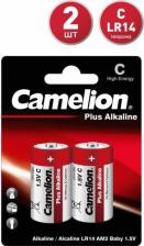 Элемент питания Camelion Батарейки Plus Alkaline C LR14 (2 штуки в упаковке)
