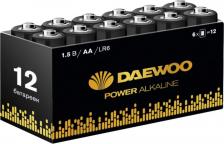 Элемент питания Daewoo Алкалиновая батарейка Батарейка Алкалиновый элемент питания AA/LR6 1.5В Power Alkaline Pack-12 5042070