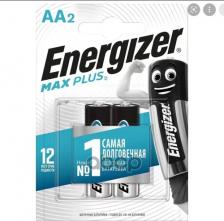 Элемент питания Energizer Батарейки Max Plus пальчиковые AA LR6 (2 штуки в упаковке)
