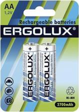 Элемент питания Ergolux AA-2700mAh Ni-Mh BL-2, цена за 1 упак