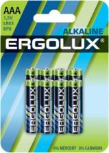 Элемент питания Ergolux Alkaline BL8 LR03, цена за 1 упак