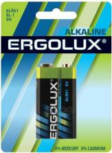 Элемент питания Ergolux Батарейка Alkaline BL-1 крона 6LR61