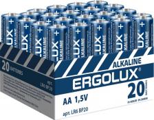 Элемент питания Ergolux LR6 Alkaline BP20 LR6 BP20, батарейка,1.5В 20 шт. в уп-ке