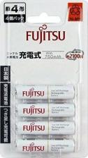 Элемент питания Fujitsu Аккумуляторы ААA 750 мАч HR-4UTC(4B), аналог Eneloop