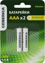 Элемент питания Generica Щелочная батарейка alkaline, lr03/aaa ABT-LR03-ST-L02-G
